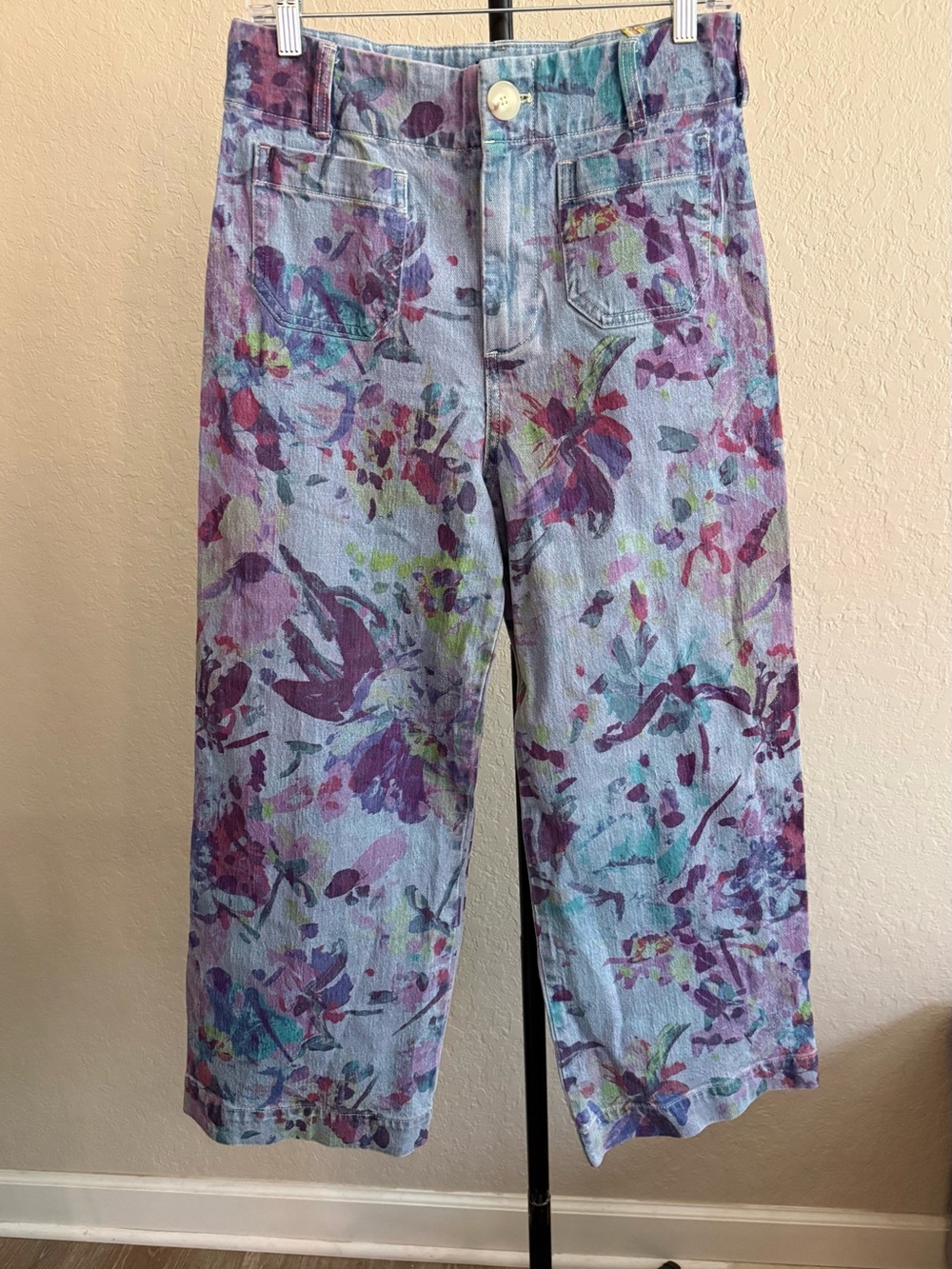 Maeve Colette High-Rise Wide-Leg Cropped Jeans - Anthropologie - 29 - Picture 7 of 13
